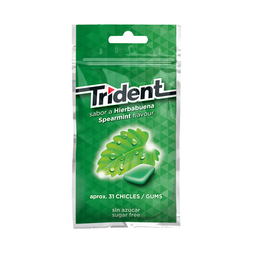 Chicles hierbabuena grageas TRIDENT 43,5 g.