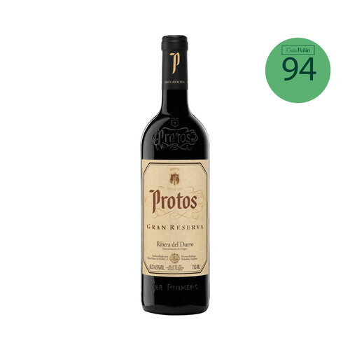 PROTOS  Vino tinto gran reserva con D.O. Ribera del Duero botella 75 cl.