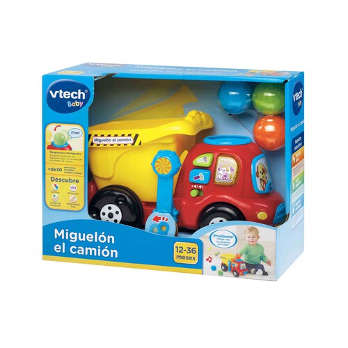 Miguelón el camión Juguete de arrastre encajable VTech Baby. Edad recomendada desde 12-36 meses