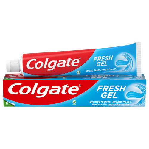 COLGATE Fesh gel Pasta de dientes con flúor para unos dientes fuertes y un aliento fresco 75 ml.