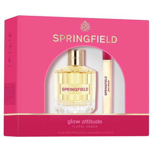 SPRINGFIELD Free attitude floral amber Estuche para mujer con colonia y vial para bolso.