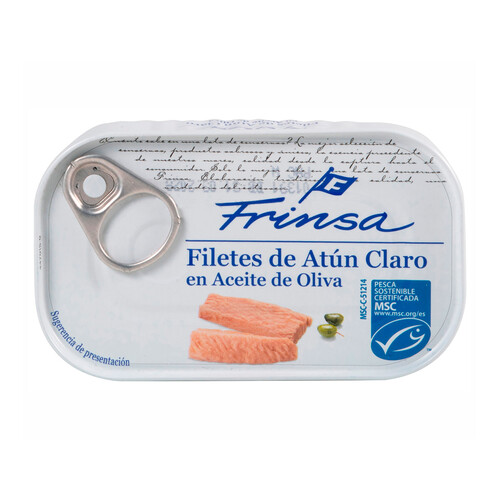 FRINSA Filetes de atún calvo en aceite de oliva 78 g.