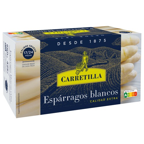 CARRETILLA Espárragos blancos 17/24 piezas lata de 425 g.