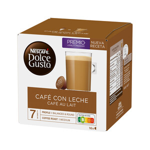 Cafe con leche sin lactosa (capsulas) - central lechera asturiana - 16 x 10  g