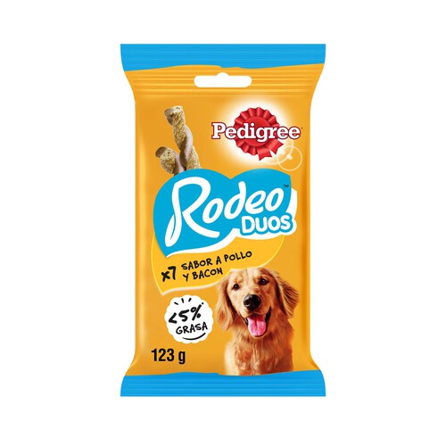 PEDIGREE Snack para perros bacon y pollo PEDIGREE RODEO DUOS 120 g.