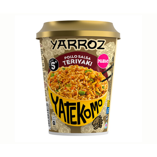 YATEKOMO Yarroz de pollo con salsa teriyaki yatekomo 84 g.