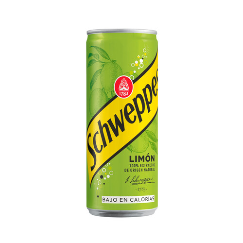 SCHWEPPES Refresco de limón lata de 33 cl.