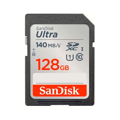 Tarjeta de memoria 128GB SDXC SANDISK Ultra ,UHS-I, Clase 10.