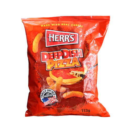 HERR'S Aperitivo deep dish pizza cheese curls 113 g.