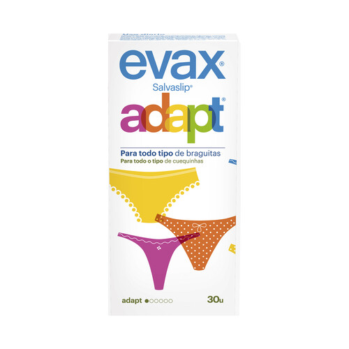 EVAX Salvaslips para todo tipo de braguitas EVAX Adapt 30 uds.