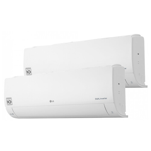 Aire acondicionado (split 2x1) con bomba de calor LG MULTI912, Dual Inverter, WiFi, 2.150/3.010frig/h, 2.838/3.440 cal/h. A++/A+, gas R32. (Hasta 20/29m² aprox.)