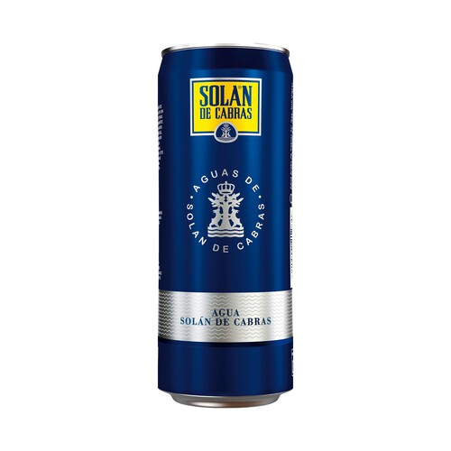 SOLAN DE CABRAS Agua mineral lata 33 cl.