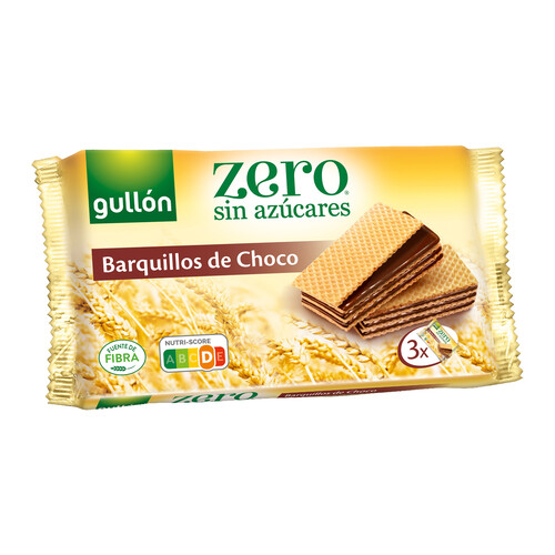 GULLÓN Zero Barquillos de choco sin azúcares 180 g.