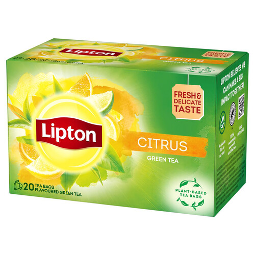 LIPTON Té verde citrus 20 uds, 36 g.