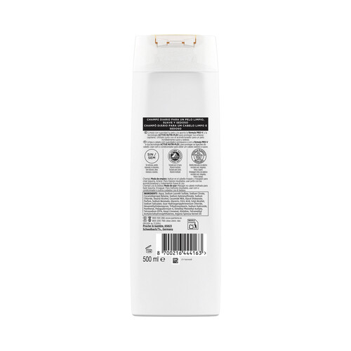 PANTENE Pro-v suave & liso Champú para cabellos encrespados y apagados 500 ml.