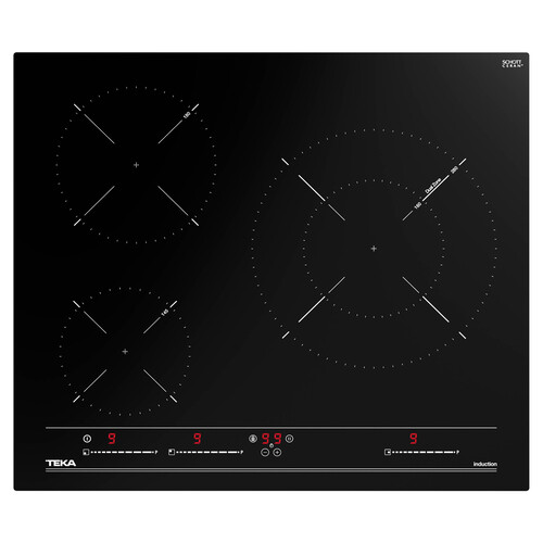 Placa de inducción TEKA IBC 63015 MSS, 3 zonas de cocción, 7200W, control táctil, A: 60cm.