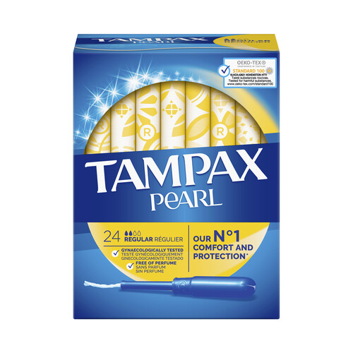 TAMPAX Tampones regular con aplicador TAMPAX Pearl 24 uds