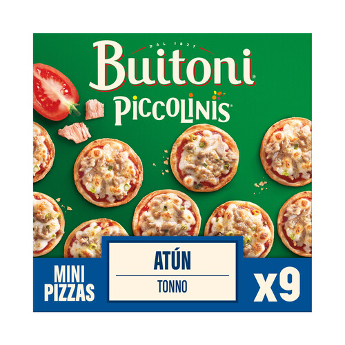 PICCOLINIS Minipizza congelada con atún de Buitoni 9 x 30 g.