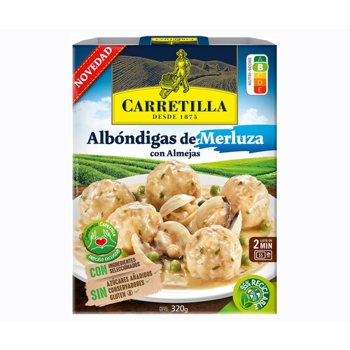 CARRETILLA Albóndigas de merluza con almejas 320 g 