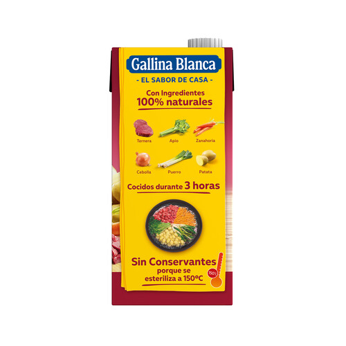 GALLINA BLANCA 100% Natural Caldo casero de carne 1 l.