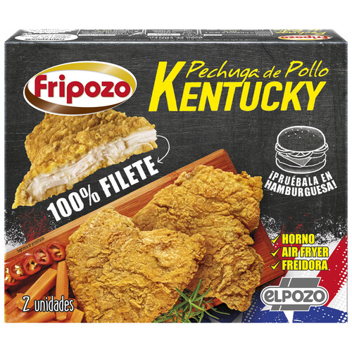 FRIPOZO Filetes de pechuga de pollo marinada estilo Kentucky 2 uds.
