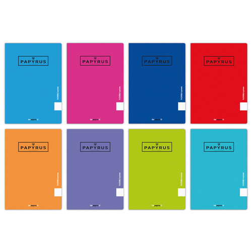 Cuaderno de grapas 48 hojas tamaño A4 tapa flexible, interior cuadrícula 5x5, UNIPAPEL.