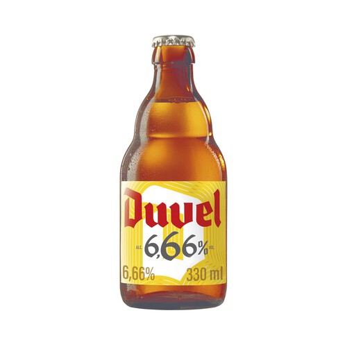 DUVEL Cerveza rubia 6,66 botella 33 cl.