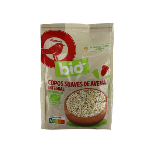 ALCAMPO ECOLÓGICO Copos suaves de avena integrales ecológicos ALCAMPO ECOLÓGICO 500 g.