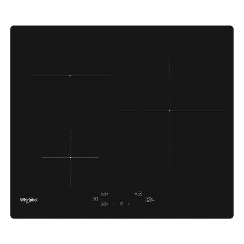 Placa inducción WHIRLPOOL WSQ5760NE 3 zonas de cocción, potencia: 7400w, zona gigante de 28cm, programable, control táctil, A: 57,6cm.