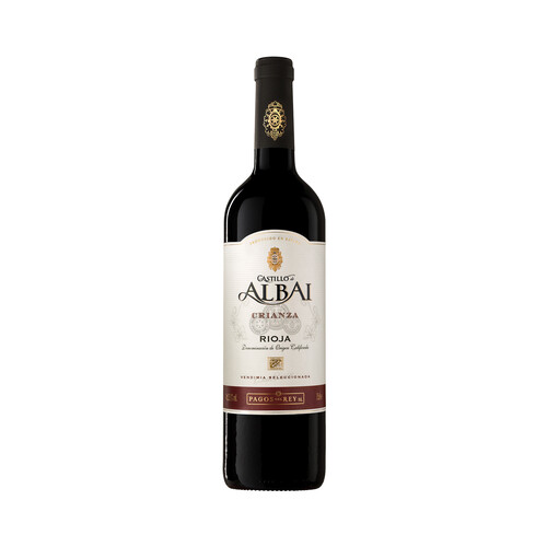 CASTILLO DE ALBAI Vendimia seleccionada Vino tinto crianza con D.O. Ca. Rioja botella 75 cl.