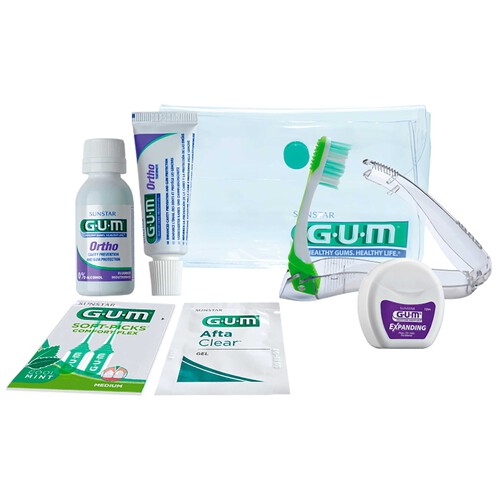 GUM Ortho Kit de viaje para ortodoncia invisible.