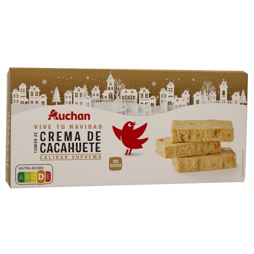 PRODUCTO ALCAMPO  Turrón blando de cacahuete 60 % 150 g.