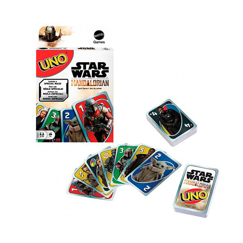 Juego de cartas UNO edición Star Wars Mandalorian. A partir de 8 años.