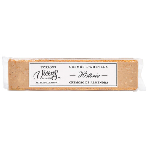 VICENS Turrón cremoso de almendras 300 g.