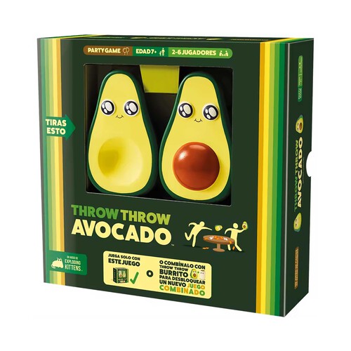 Throw Throw Avocado - Juego de mesa con cartas de lanzar aguacates +7 años.