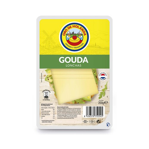 ORO DE HOLANDA Queso gouda lonchas 200 gr.