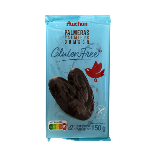 PRODUCTO ALCAMPO Palmeras bombón elaboradas sin gluten 2 uds, 150 g.