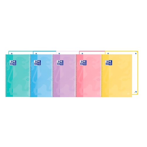 Cuaderno punteado OXFORD A4+ 80H, 5X5 colores surtidos.