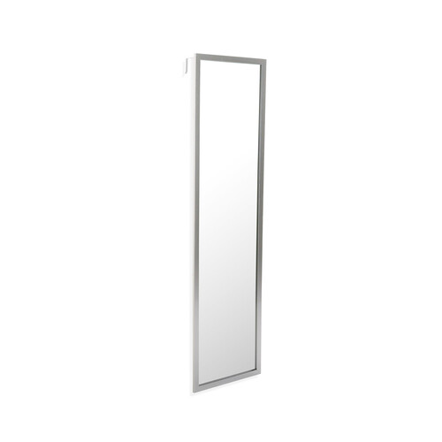 Espejo marco plata mirek 120x1,8x30 centímetros, QUO.