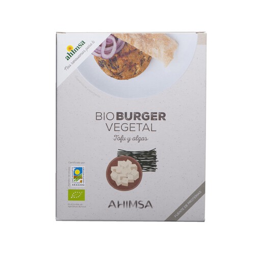 AHIMSA Burger tofu y wakame ecológica AHIMSA 150 g.