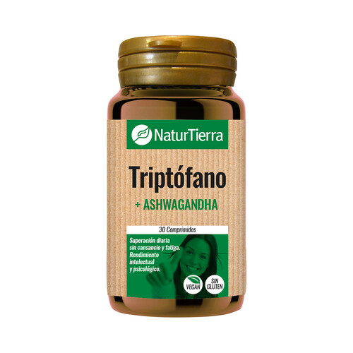 NATURTIERRA Complemento alimenticio a base de Triptofano y Ashwagandha 30 comprimidos.