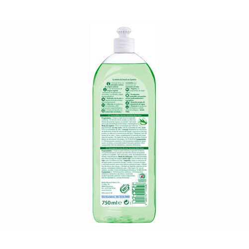 FROSCH Detergente lavavajillas loción con aloe vera FROSCH 750ml