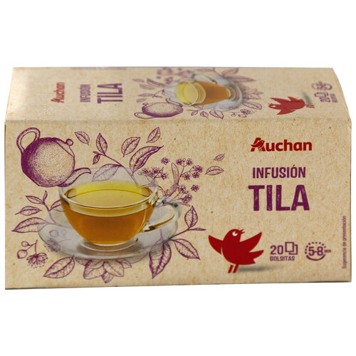 PRODUCTO ALCAMPO Infusión de tila 20 bolsitas.