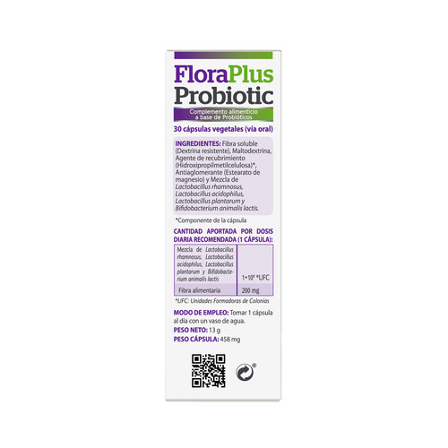 VIVE+ Floraplus Probiotic Pastillas para control de peso con probioticos 30 uds.