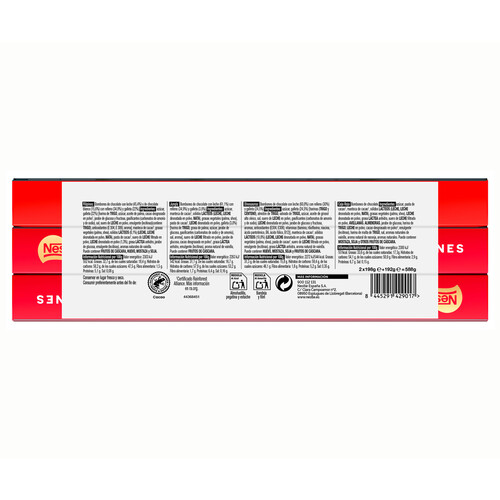 NESTLÉ Bombón caja roja + bestial 2 x 198 gr + 1 gratis 192 gr.