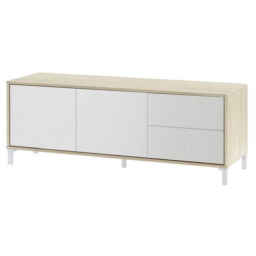 Mueble de TV de 2 puertas y 2 cajones, FORES.