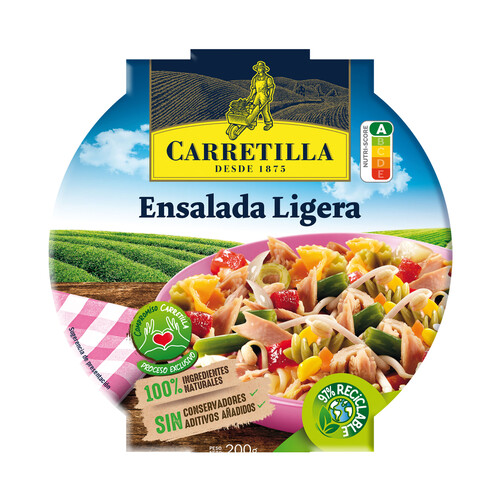 CARRETILLA Ensalada de pasta ligera con soja CARRETILLA 200 g.