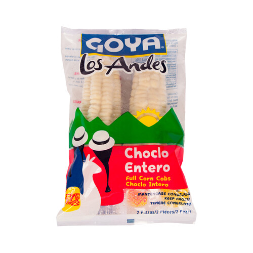 GOYA Choclo entero (full corn cobs) congelado Los andes 2 x 350 g.