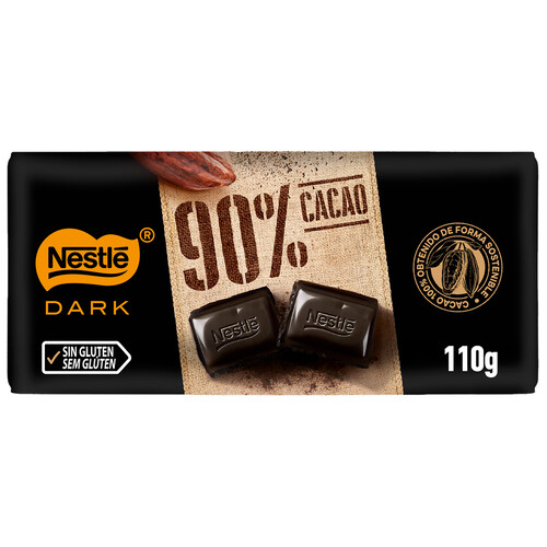 NESTLÉ Chocolate negro 90% 110 g.