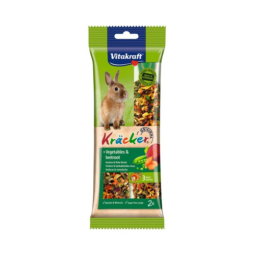 VITAKRAFT Barritas para conejo con sabor a verduras VITAKRAFT 2 uds. 112 gr,